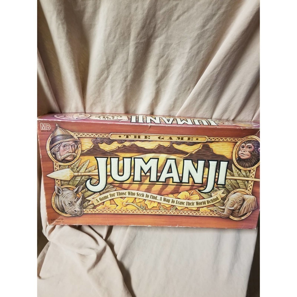 Good Condition 1995 Jumanji Board Game All Peaces Appear To Be In The Box